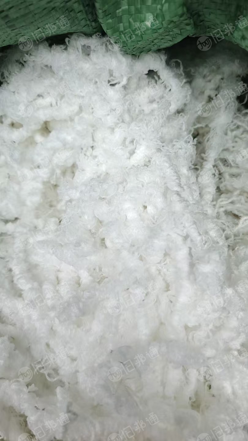 长期出售纺织厂下来的白色纯涤纶废丝，有涤纶干丝，涤纶水丝，含水量30内，有分开，月供300吨