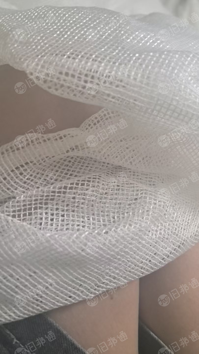 长期出售做渔网下来的涤纶网格布，涤纶布，现货2吨左右