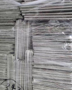 长期出售灰色的pp空心板废料