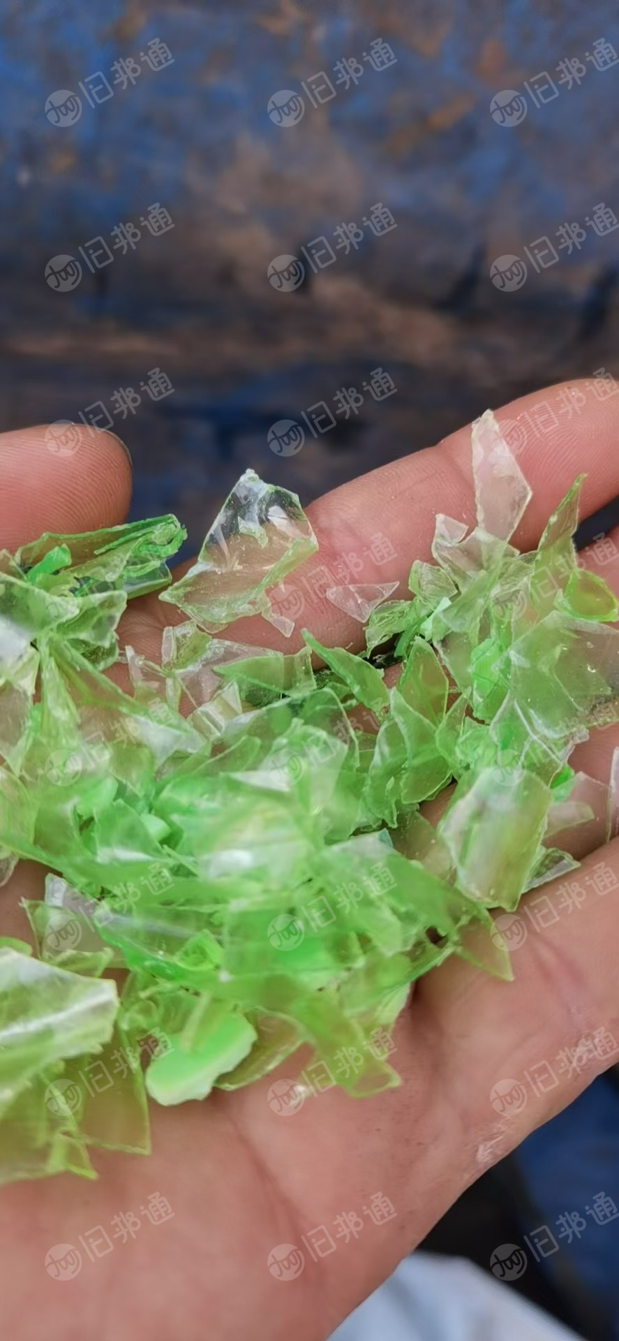 出售PET冷洗瓶片，绿瓶片，现货够车