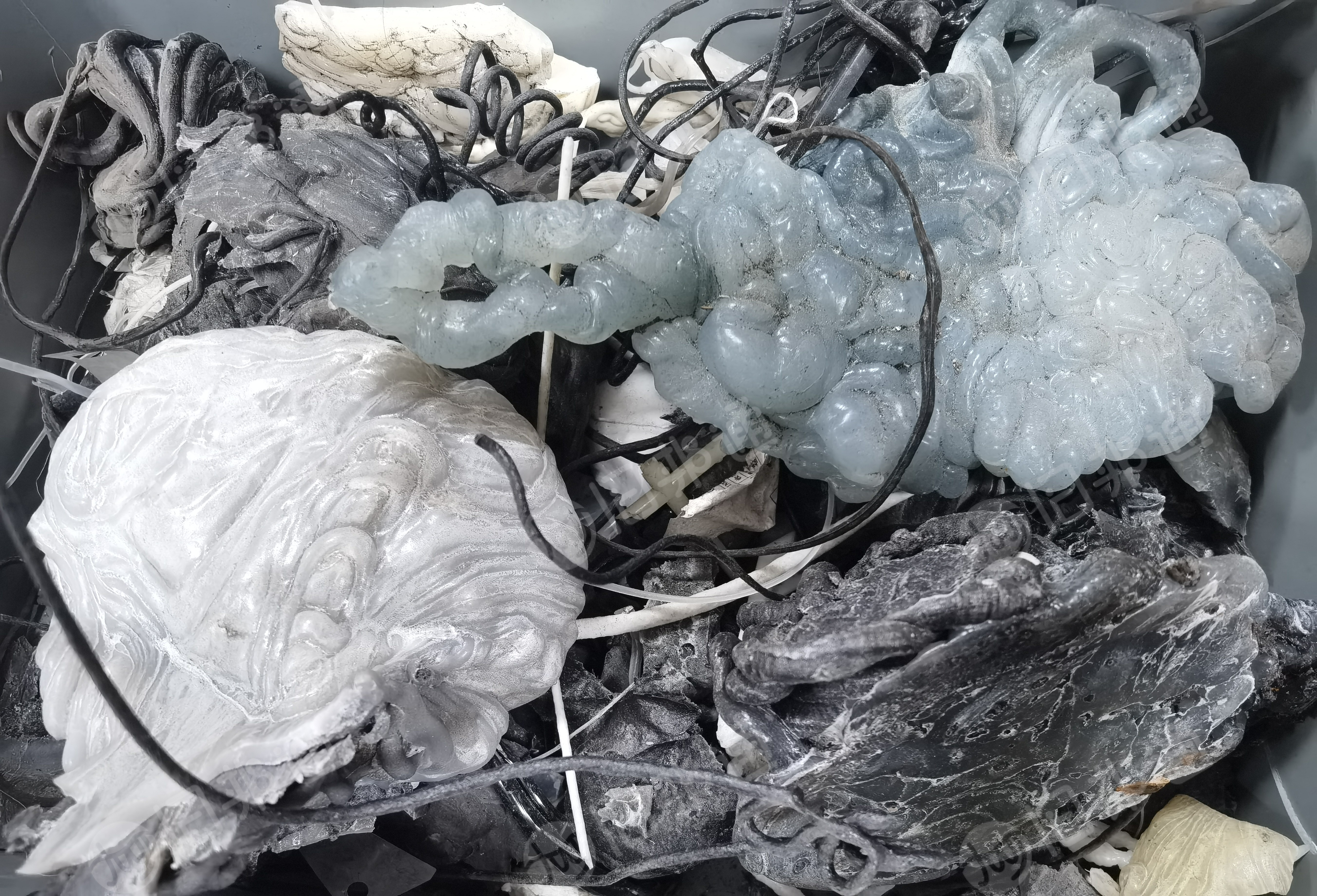 出售杂炼油料，PA66、TPEE、PP、ABS、PBT混合。现货50吨