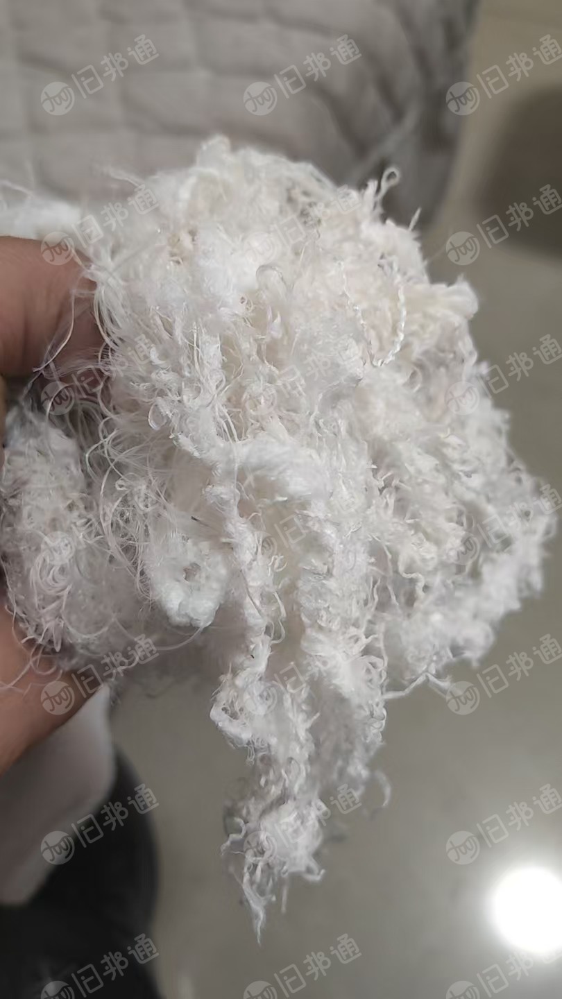 长期回收涤纶干丝，涤纶废丝，加弹丝，开花做土工布用