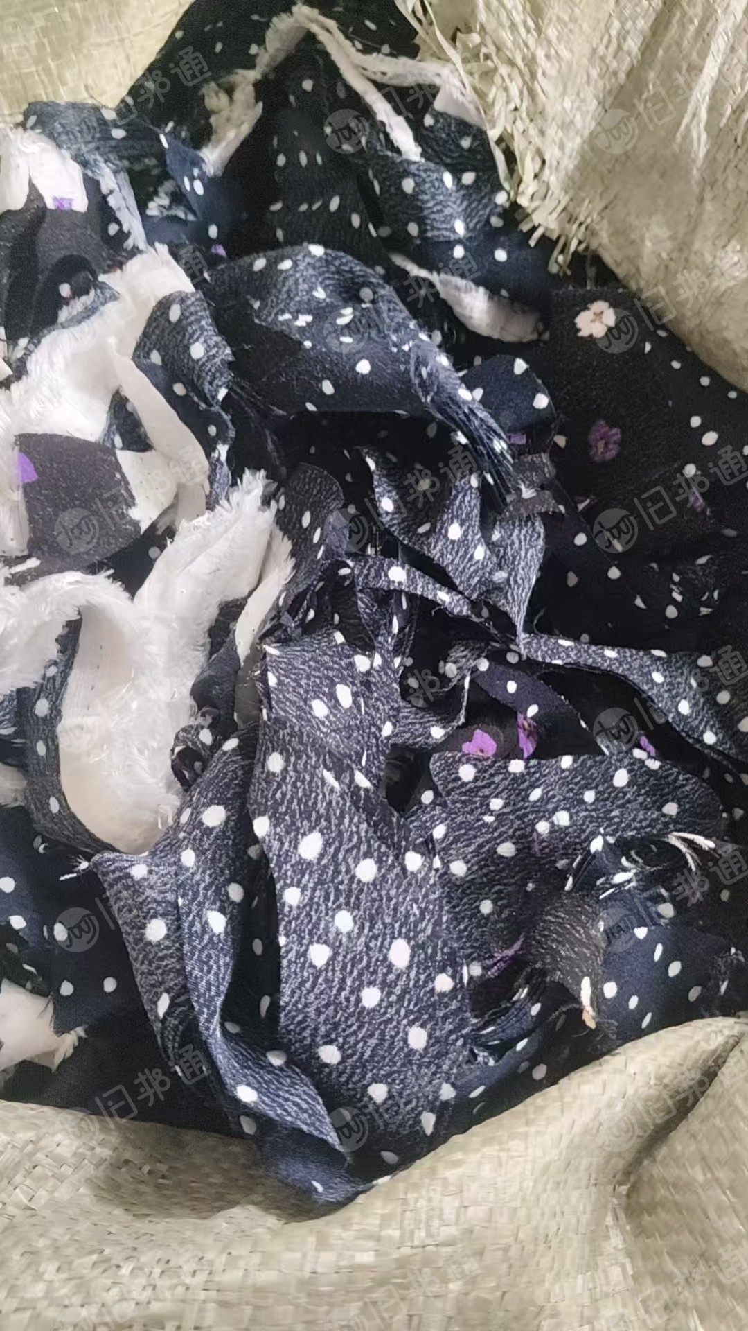 长期大量出售各种废布，有涤纶废布，氨纶废布，涤棉废布，尼龙废布，有分拣开