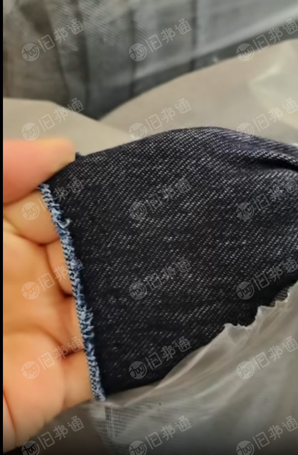 现货处理库存针织牛仔布料针织布,带弹力的,幅宽1米6左右,克重200多克,现货20多吨