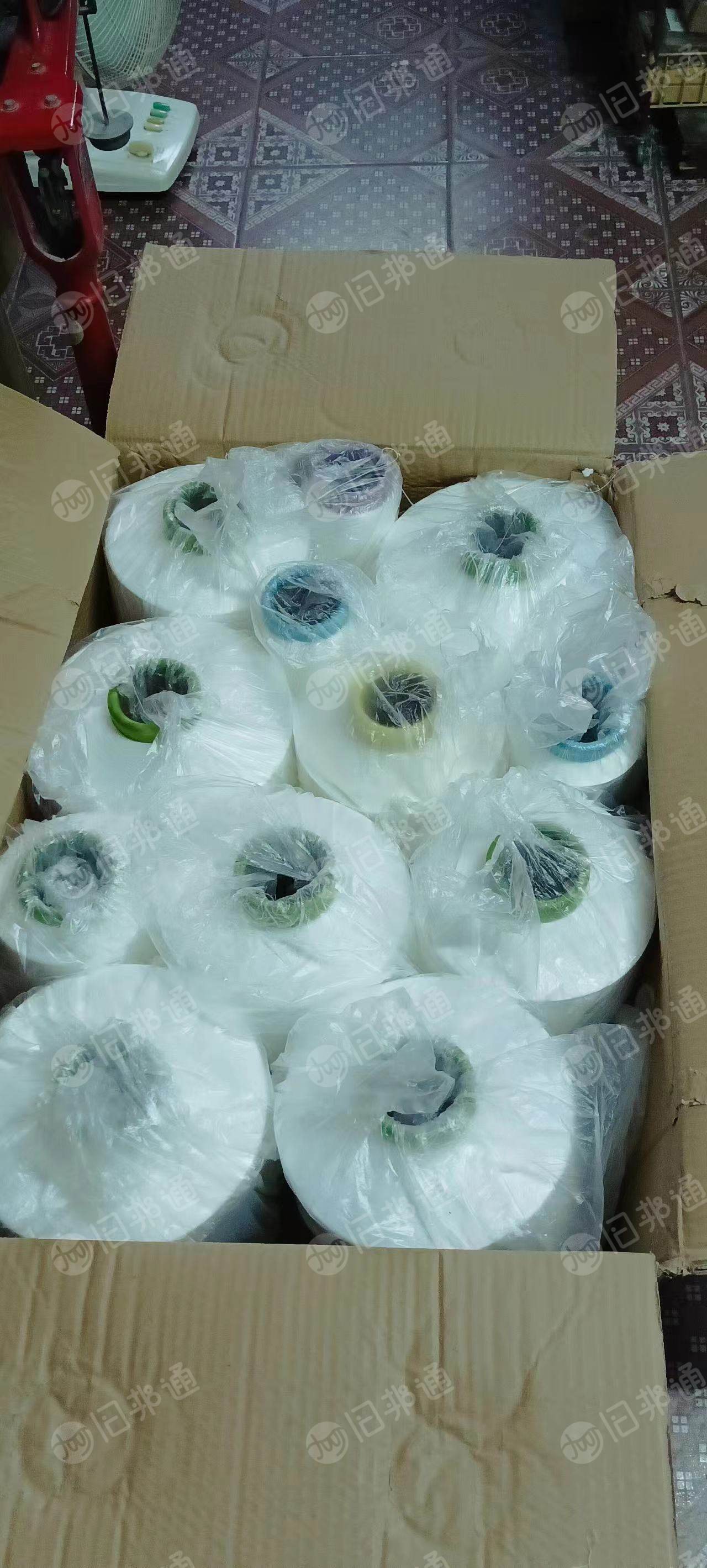 厂家停产现货处理一批库存涤纶低弹丝，150D，300D两种，做松紧带下来的，货在山东德州