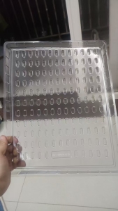 出售透明PET吸塑盒毛料（带标签可以切掉再卖）