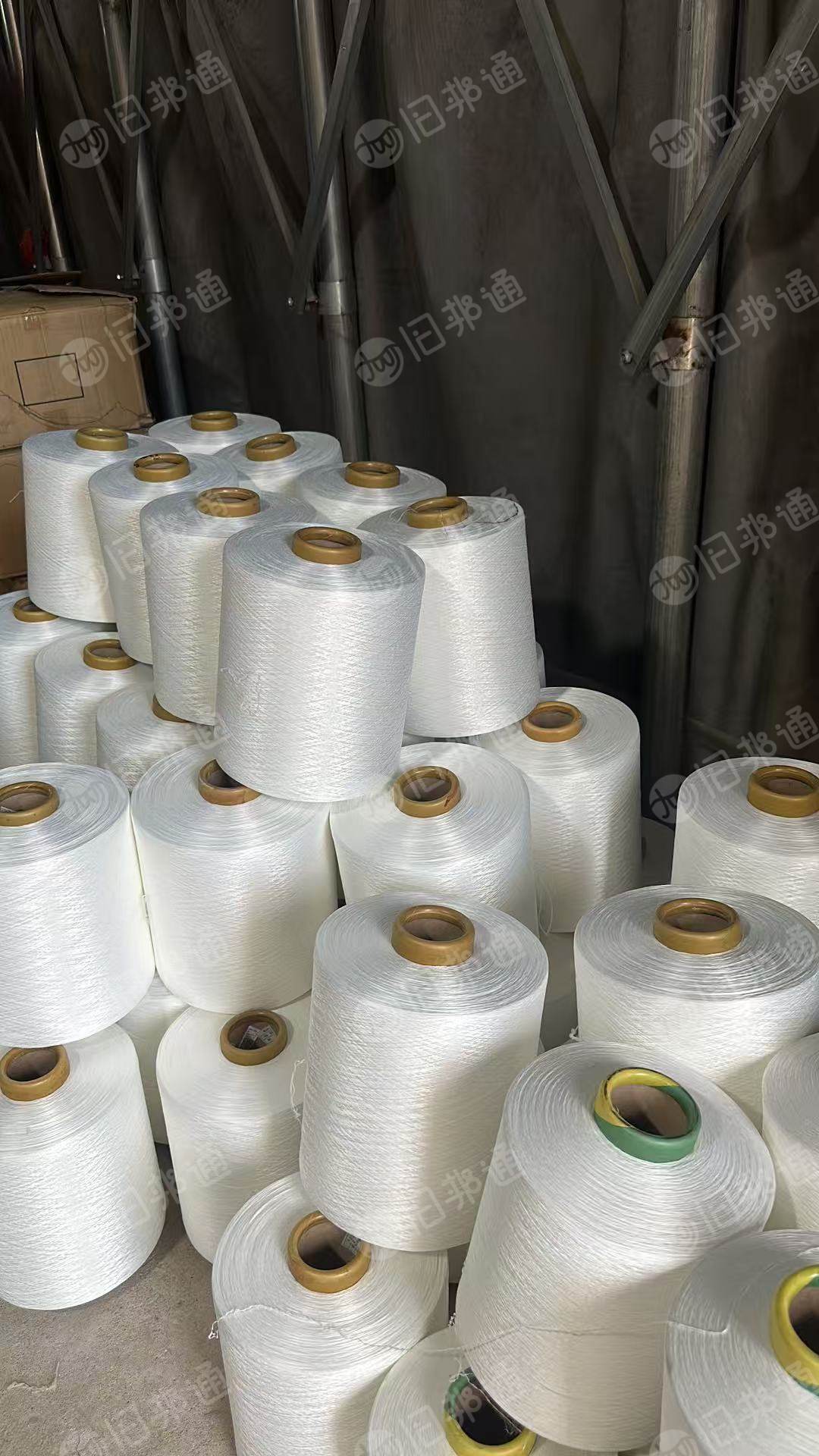 长期出售单根倒筒丝，涤纶丝，现在400D-600D白色是有240箱，可以做织带用，货在江苏苏州