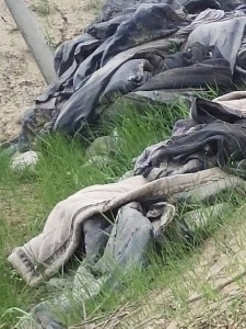 出售废旧土工布，大棚被，现货是有13米一车，货在江苏宿迁