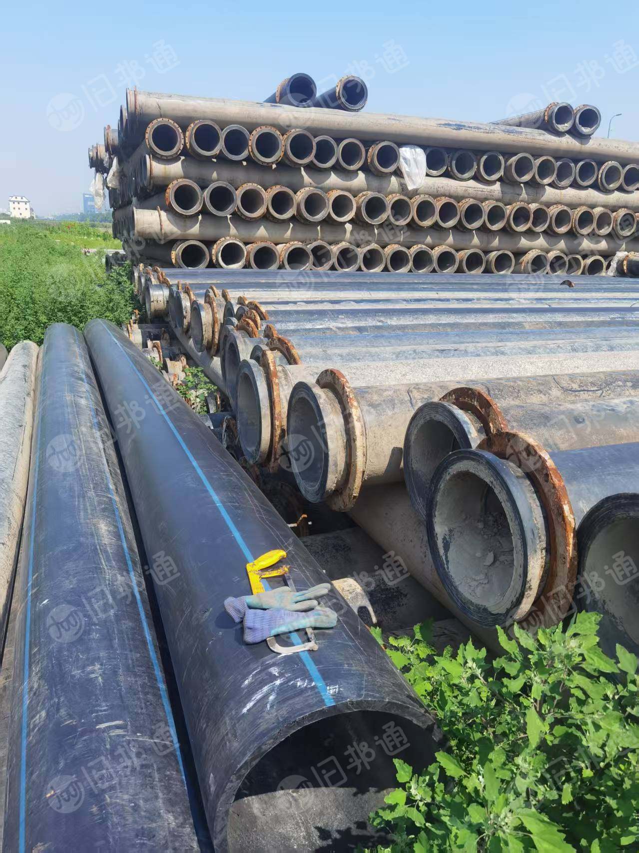 出售PE管道毛料，天然气管道废料，现货150吨