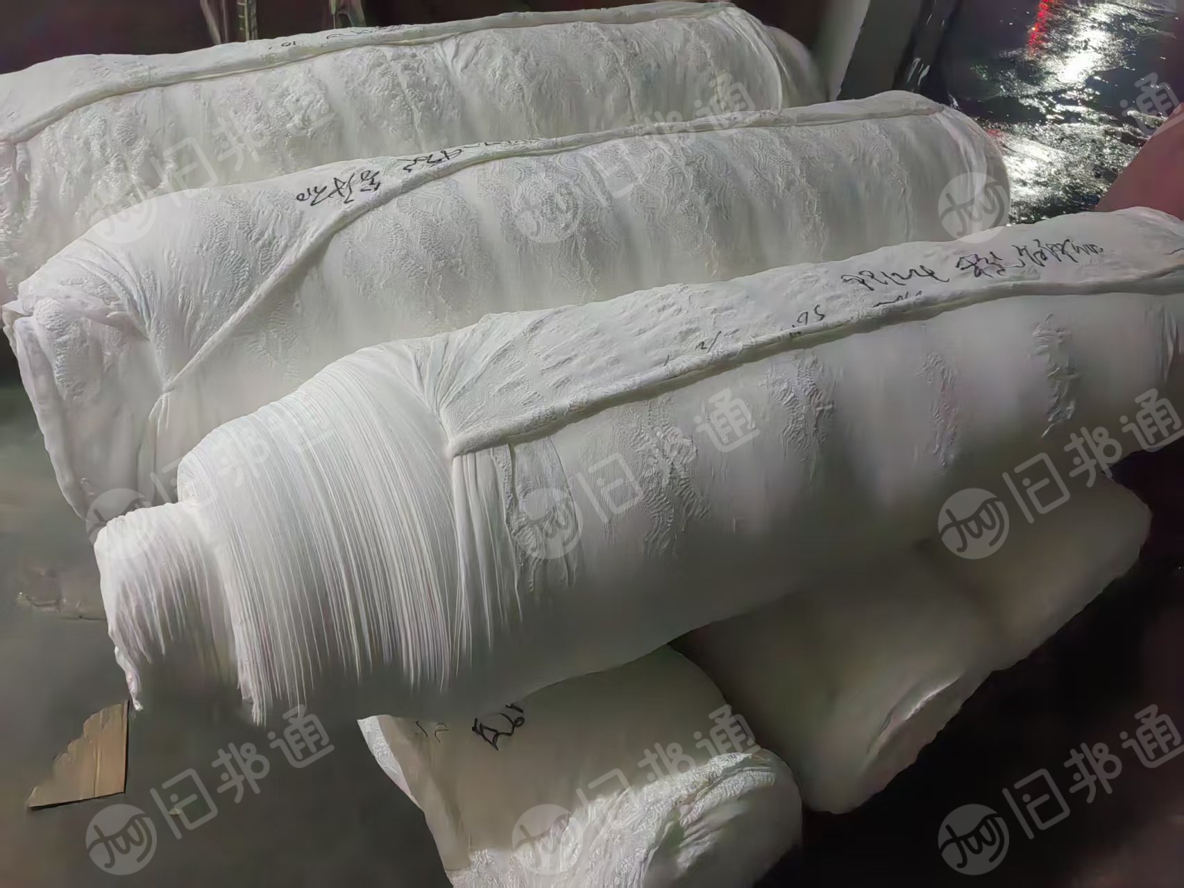 长期出售印染厂下来的锦氨花边卷布,花边布料,月供几十吨,在福建福州