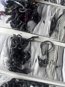 长期大量出售袜子边角料，袜圈，袜片，废丝等，厂在浙江绍兴