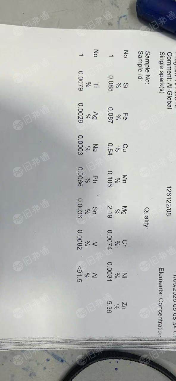 出售再生铝（铝<91.5％，锌5.36百分号）