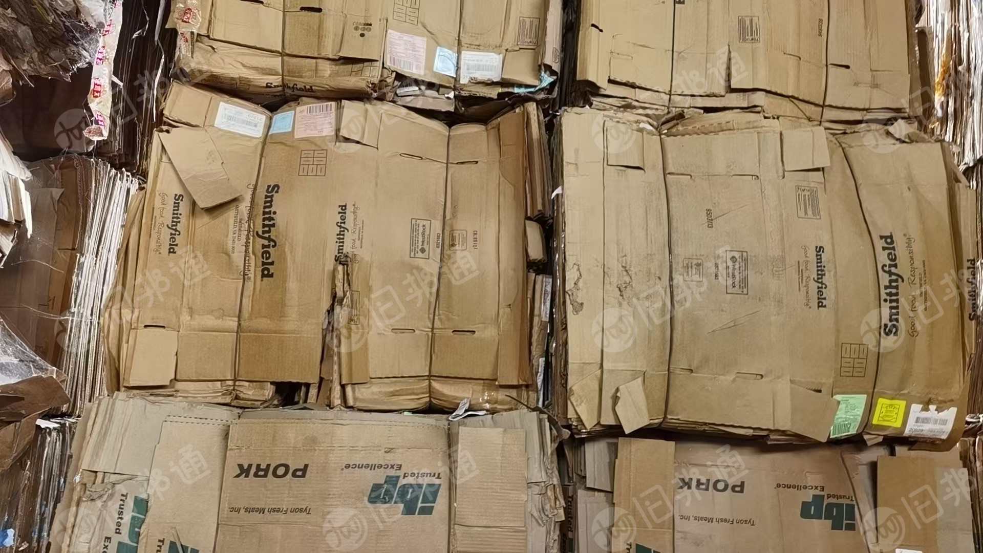 出售进口甲牛纸箱压块