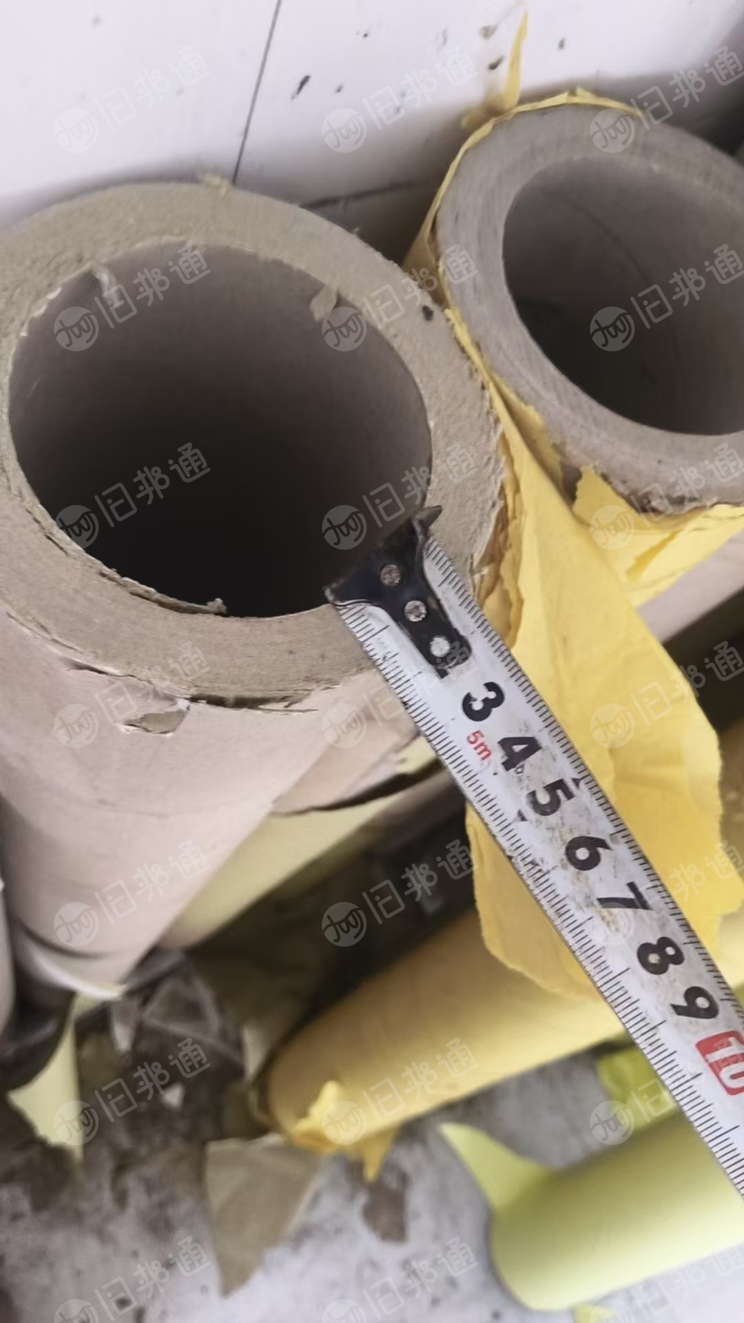 长期出售卷黄纸下来纸管，内径7.6cm，厚度1.3/1.5cm，长度118/120cm