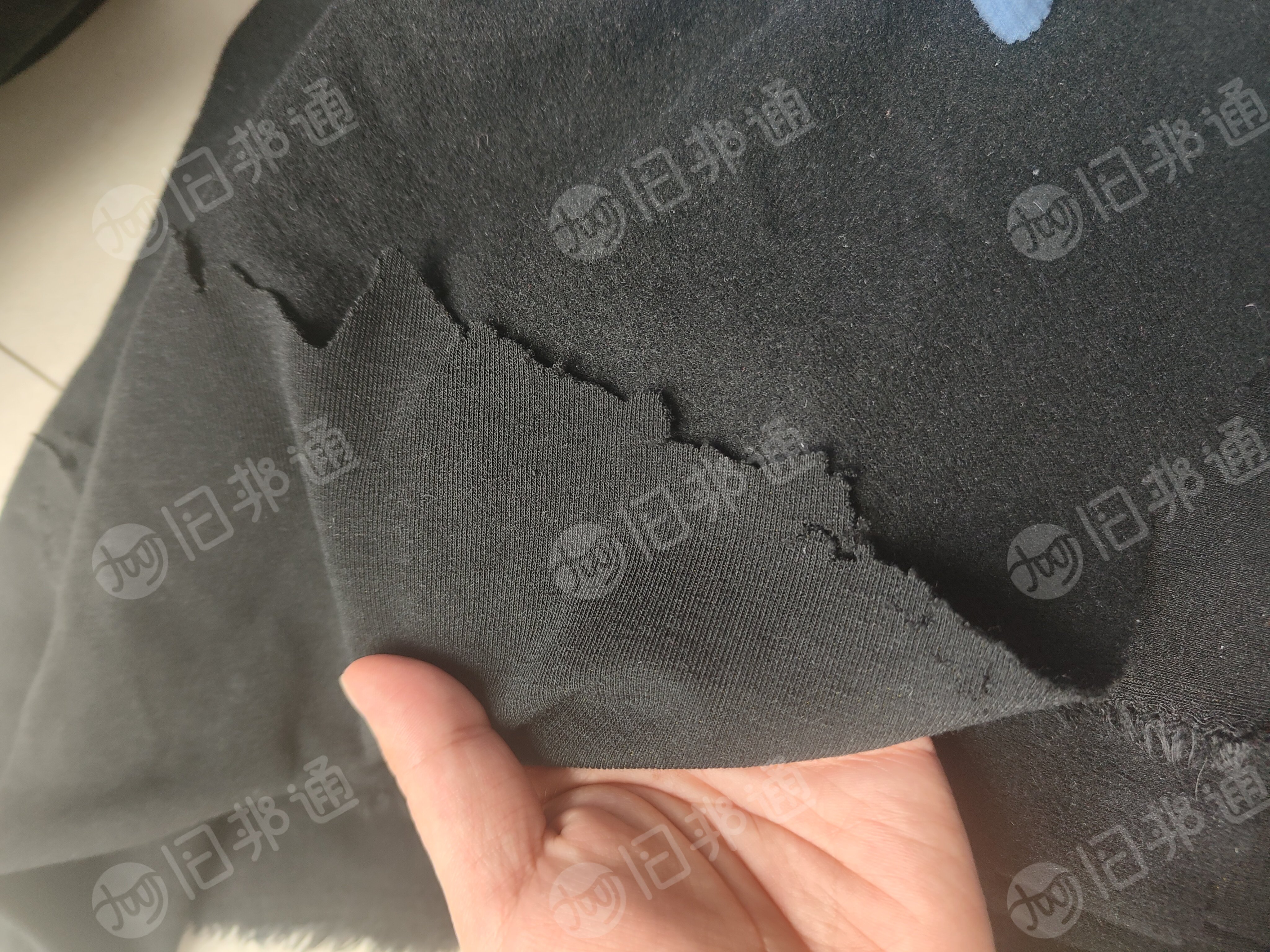 处理一批TR 1*1罗纹单面拉毛布，罗纹布，门幅165，克重250，黑色160匹，深棕20匹