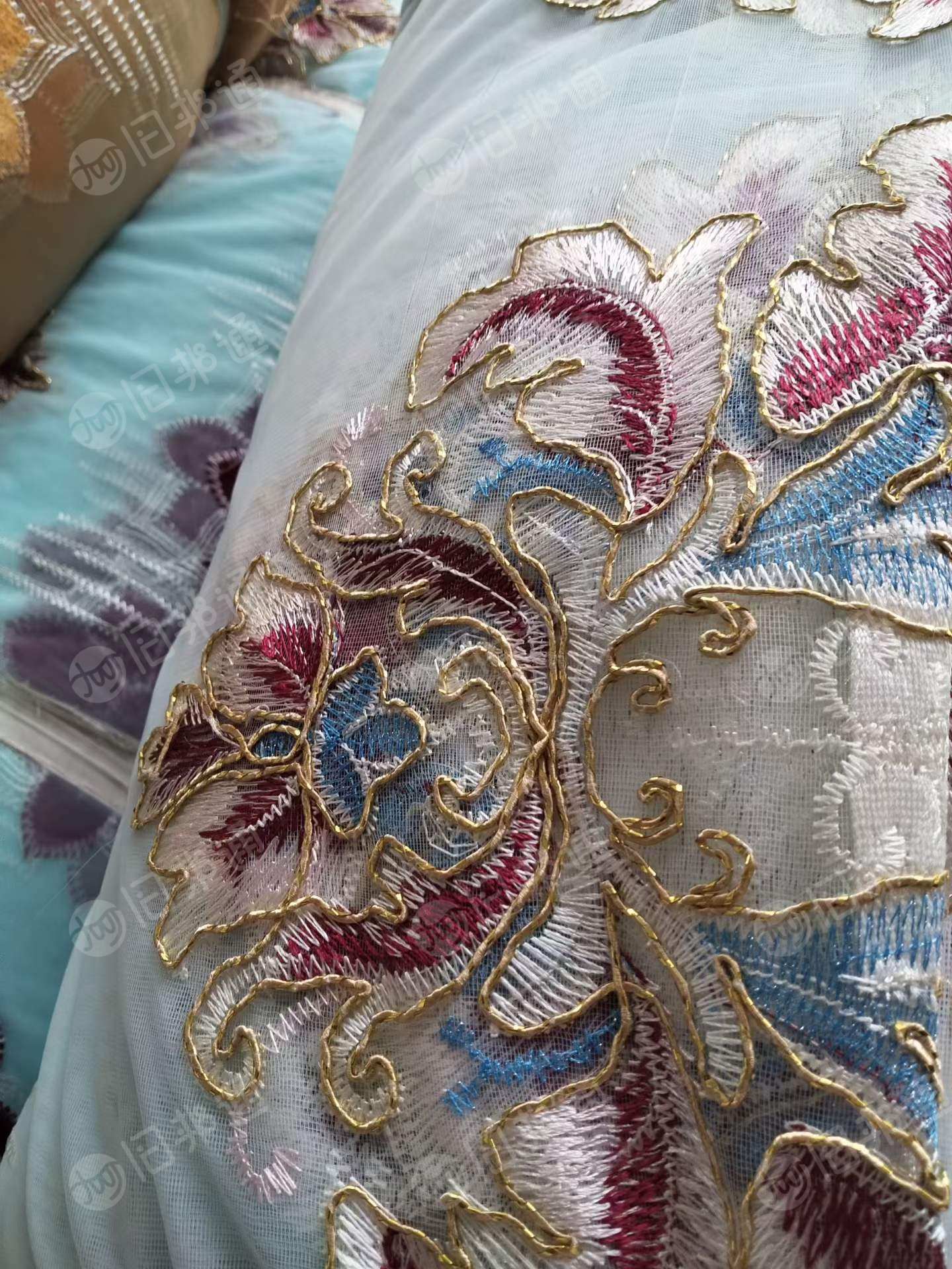 长期求购窗帘绣花纱，天丝棉绣花，绣花纱，零头布三五米大块布都可以，在浙江绍兴