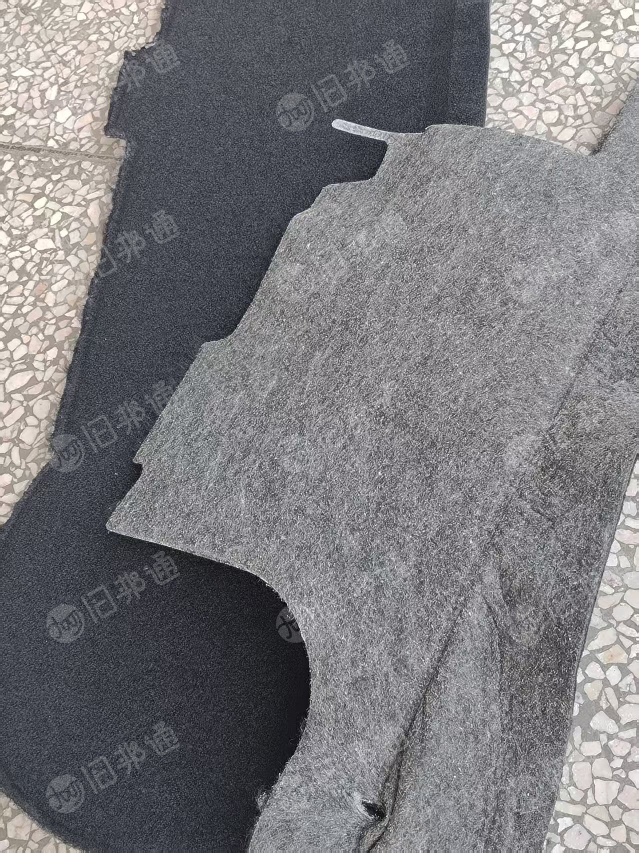 长期出售复合汽车内饰料，PP/PET，汽车内饰地毯料，可以造粒用，月供80吨，货在江苏无锡