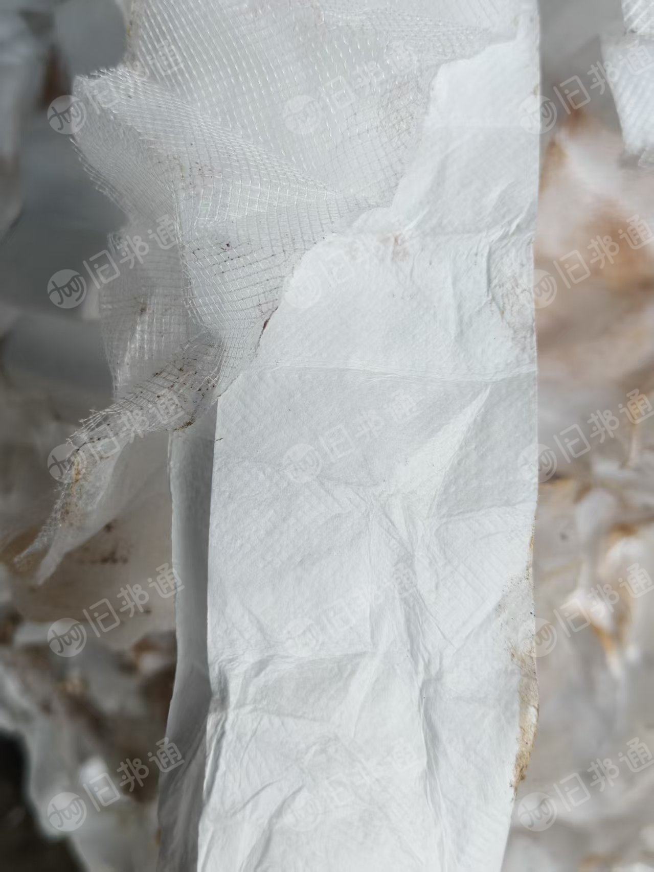 长期出售净水器边角料,PP无纺布边角料,丙纶无纺布,带一层塑料网,货在浙江湖州