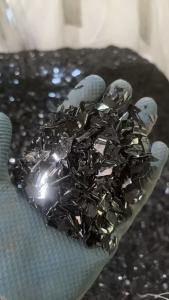 出售黑色PET吸塑盒破碎料，现货9*6一车