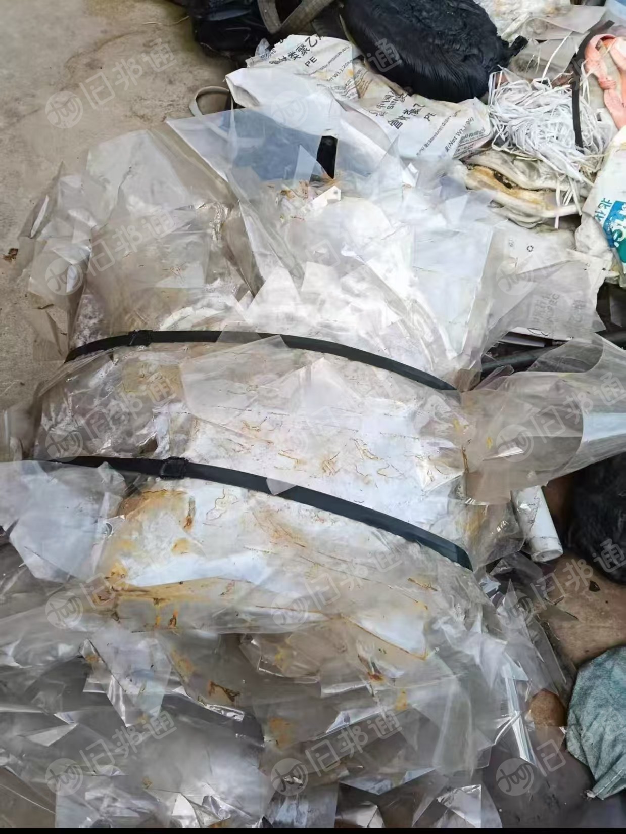 出售一批透明pet膜废料，无胶，散卷都有，厚度30丝