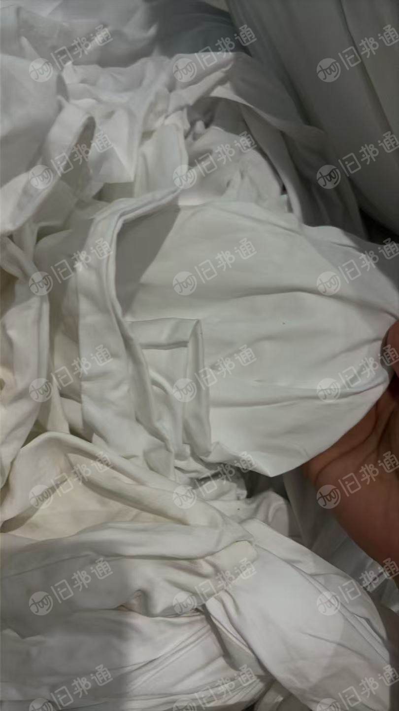 出售报废的纯棉酒店布草，床单被套枕头套，纯棉白布，开花料，货在湖南长沙