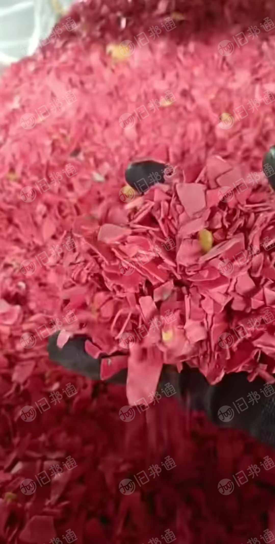 长期出售纯红路障破碎料,甩干过风选的,几乎没水分,现货八九吨