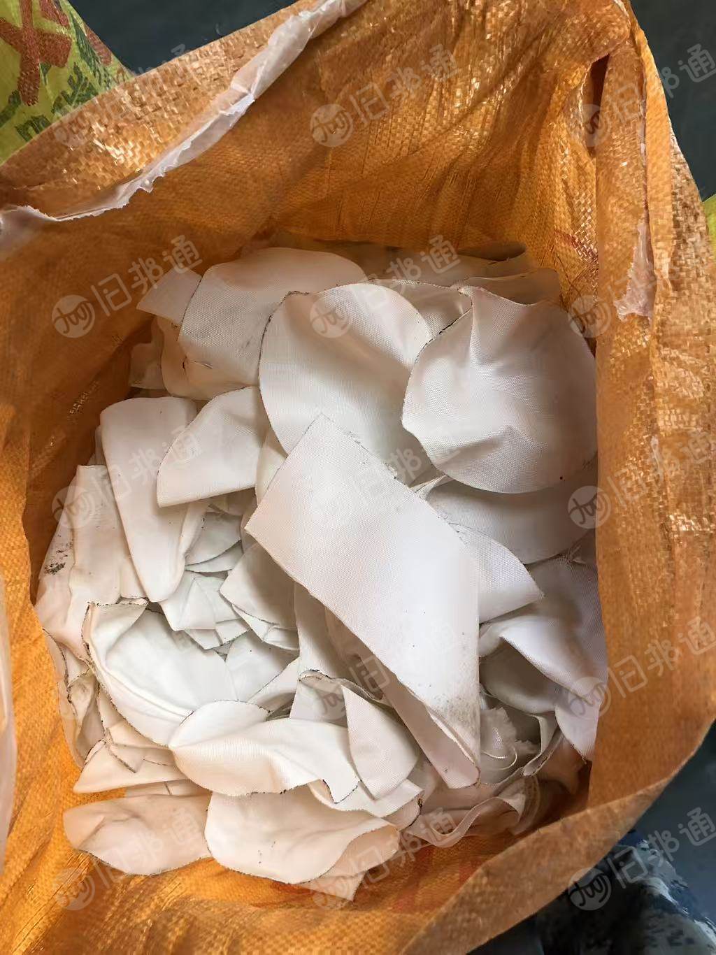 长期出售白色涤纶滤布边角料，涤纶过滤布边料，货在河南洛阳