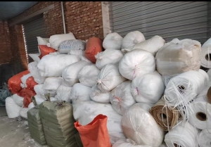 长期出售pp无纺布下脚料，全新未使用过，含钙粉15%