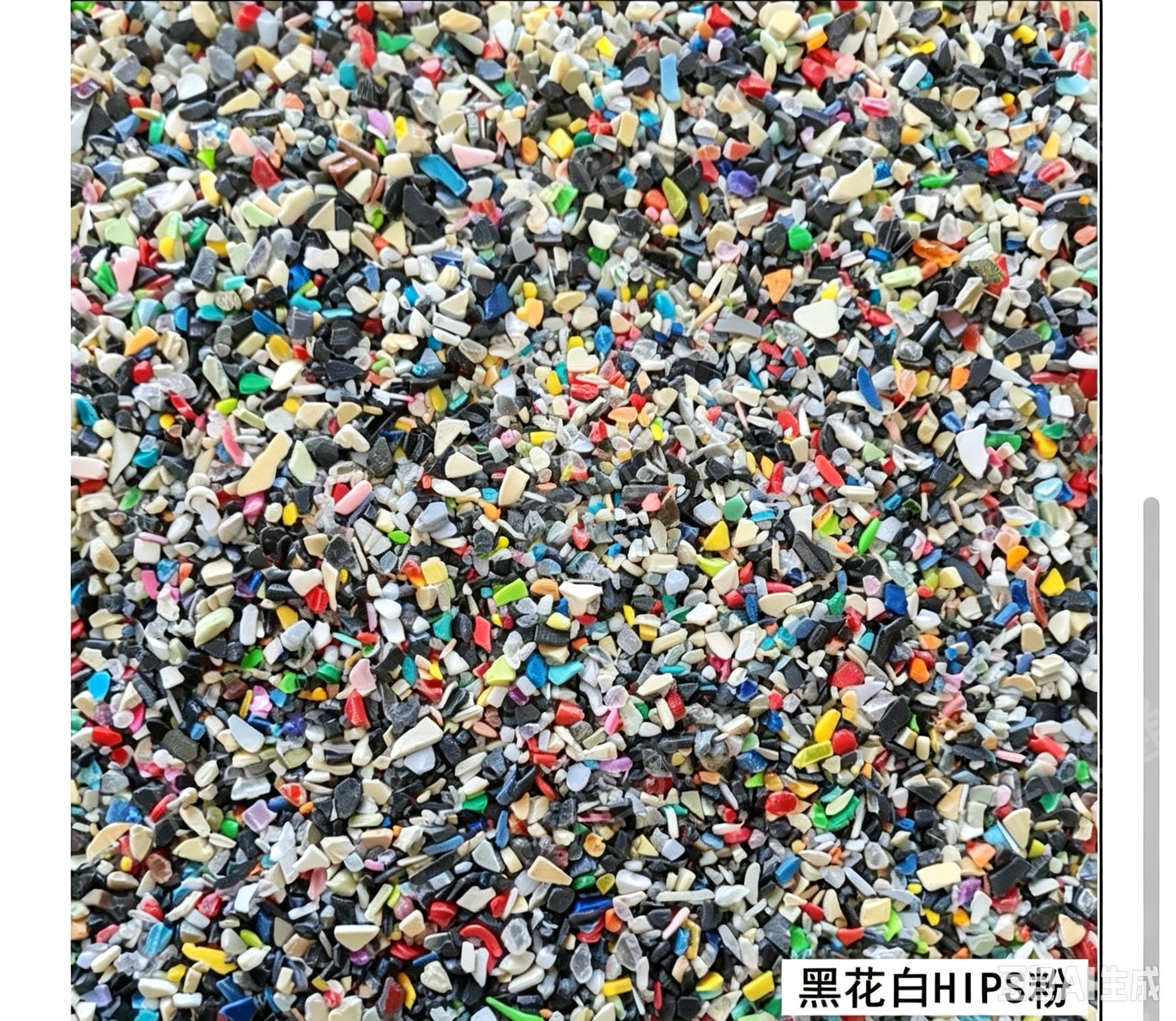 长期出售黑花白HIPS粉碎料，月供100-200吨