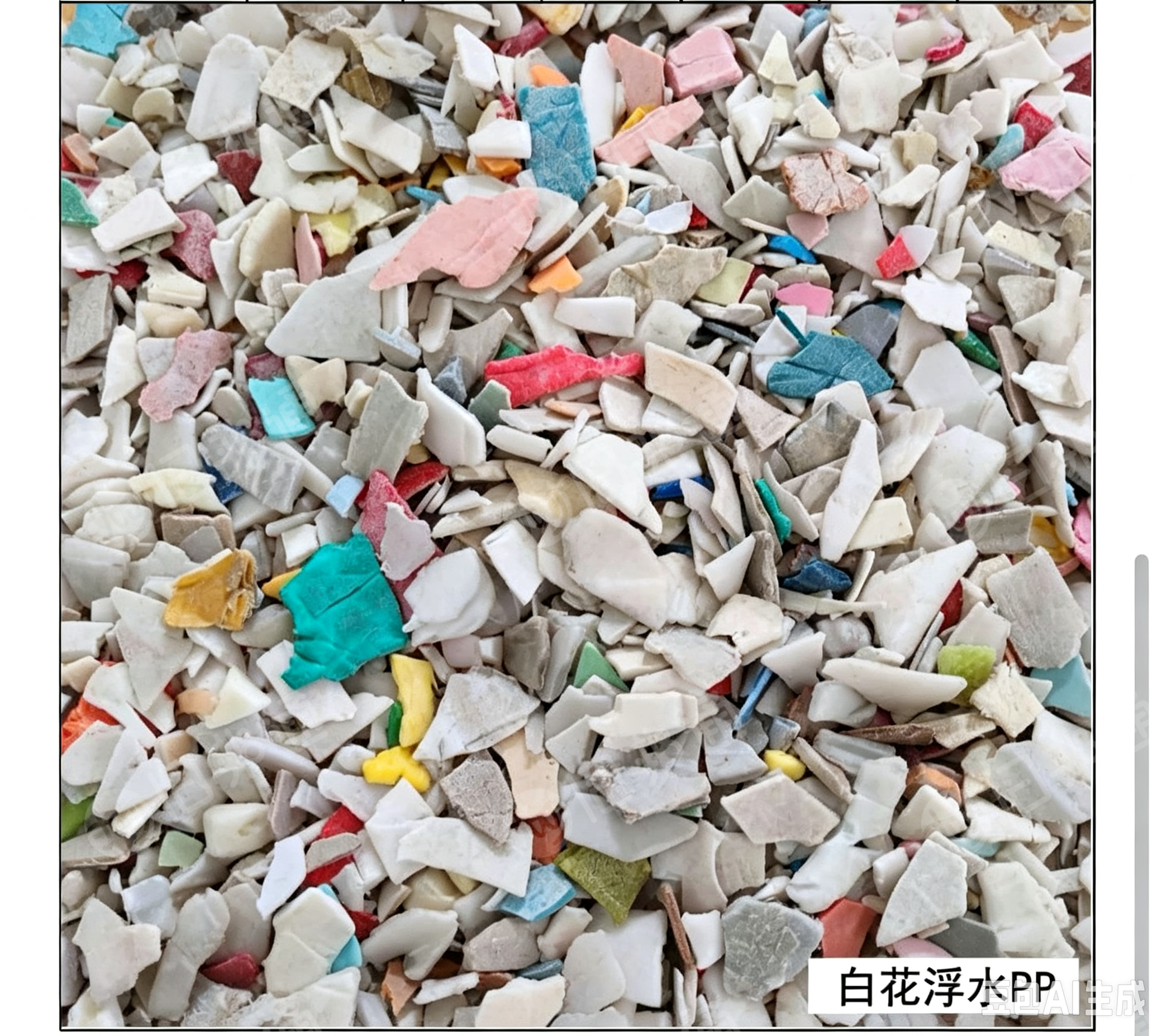 长期出售白花浮水PP破碎料，月供100-200吨