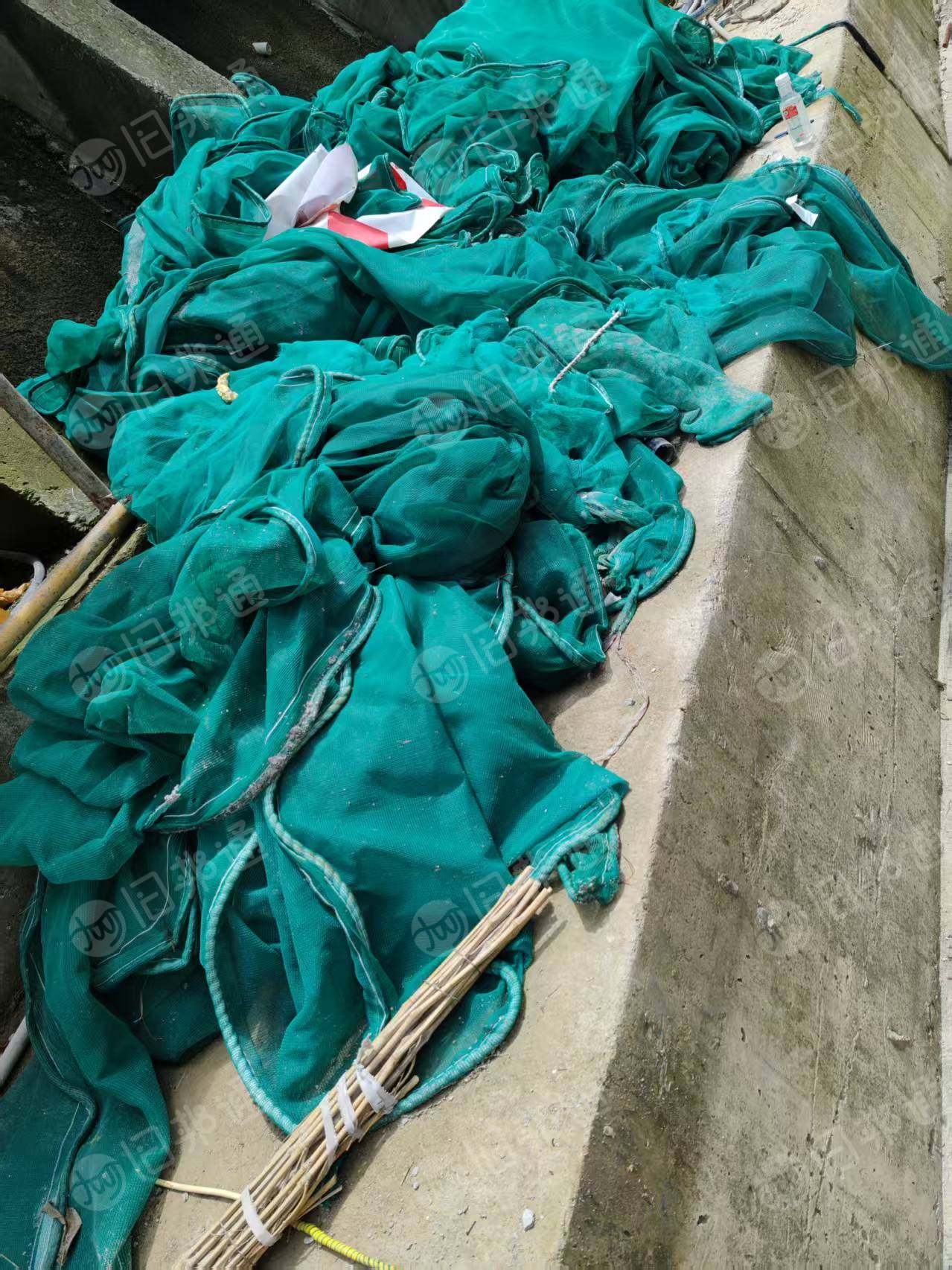 长期出售PP绿色安全网废料，建筑工地下来的，漂水的