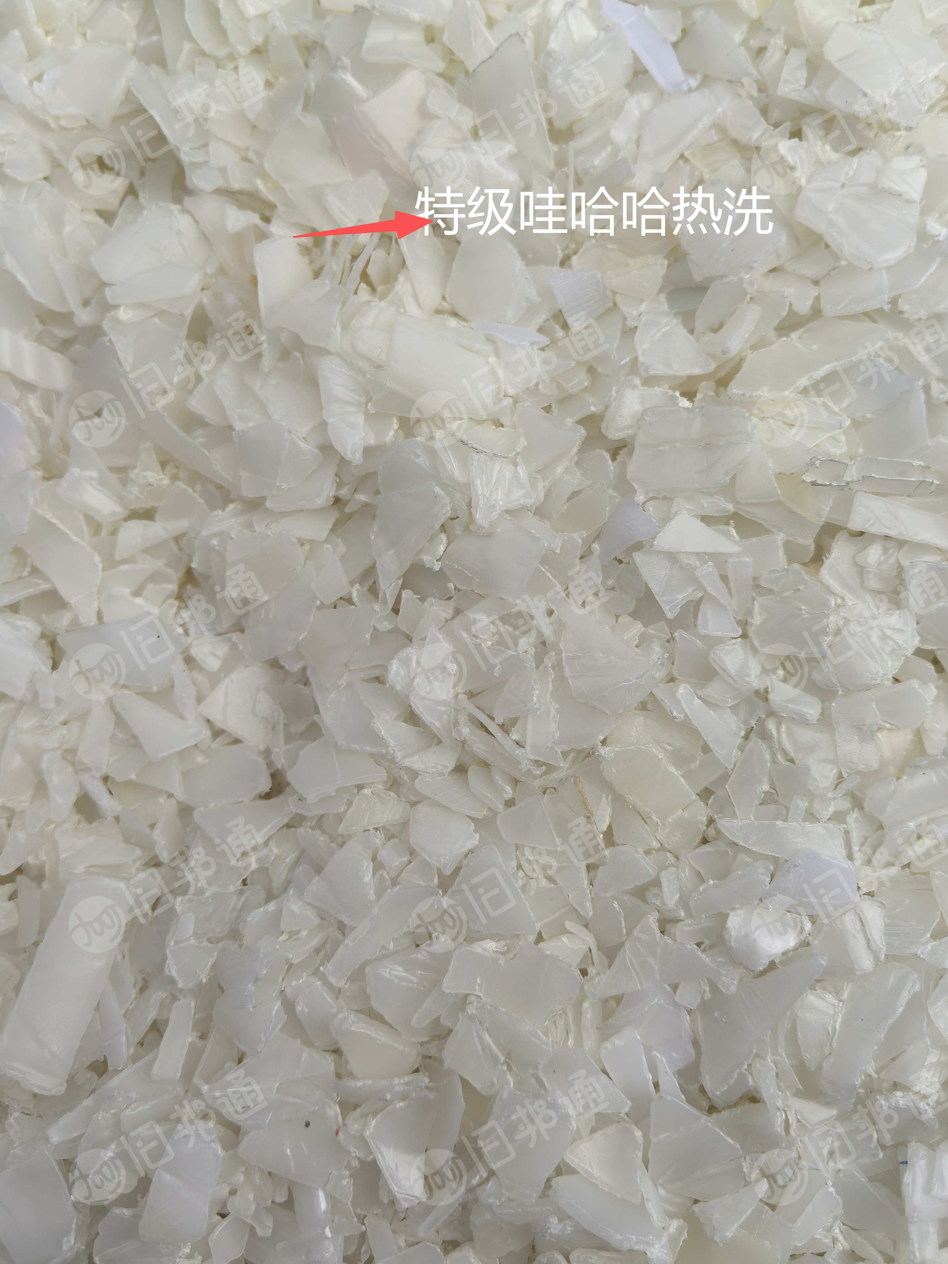长期大量出售热洗HDPE哇哈哈瓶破碎料，特级料，奶白片，二白都有货