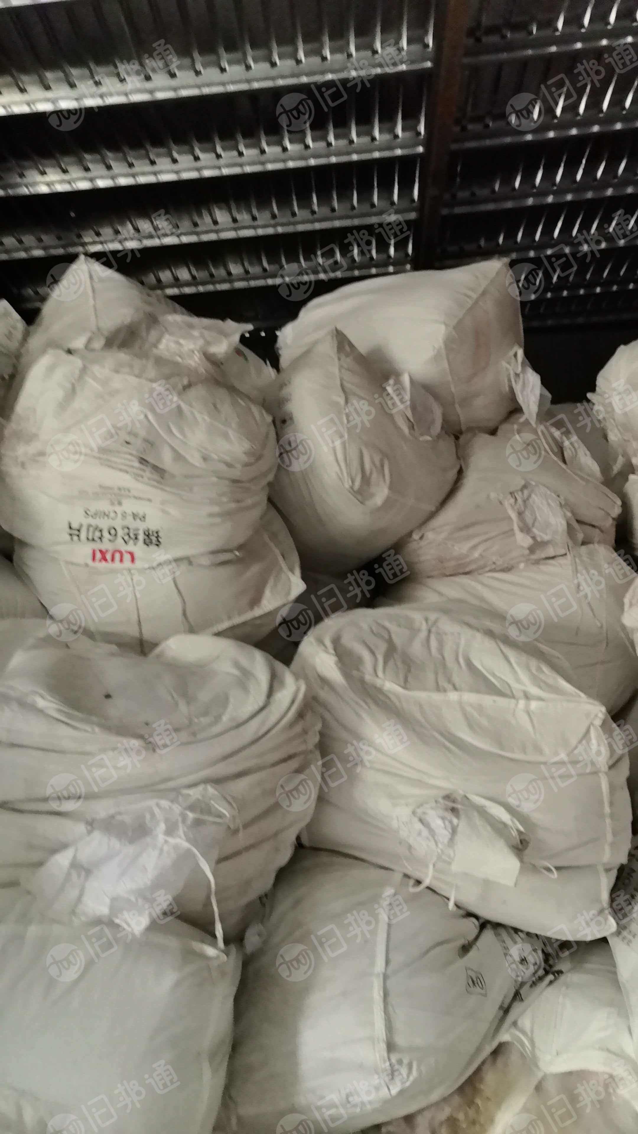长期出售编织厂下来的单6尼龙废丝，单6有光尼龙废丝，加了防老剂的，可以造粒用，现货一百多吨