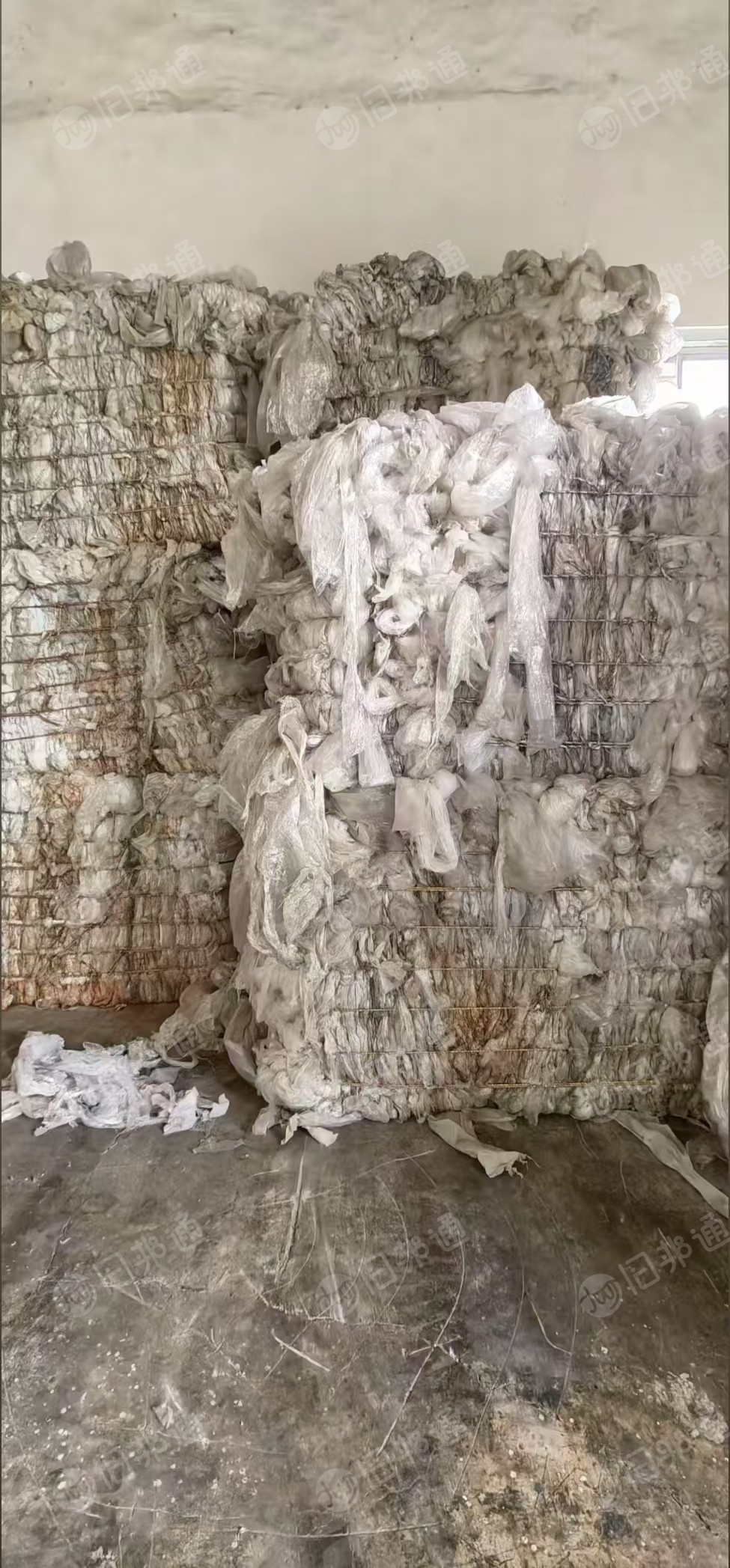 长期出水洗高压膜废料，缠绕膜跟平板膜混打的，现货二十几吨