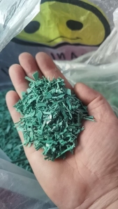 因厂不做了，处理十几吨PET打包带破碎料，有绿色，黑色，灰色，现货几十吨