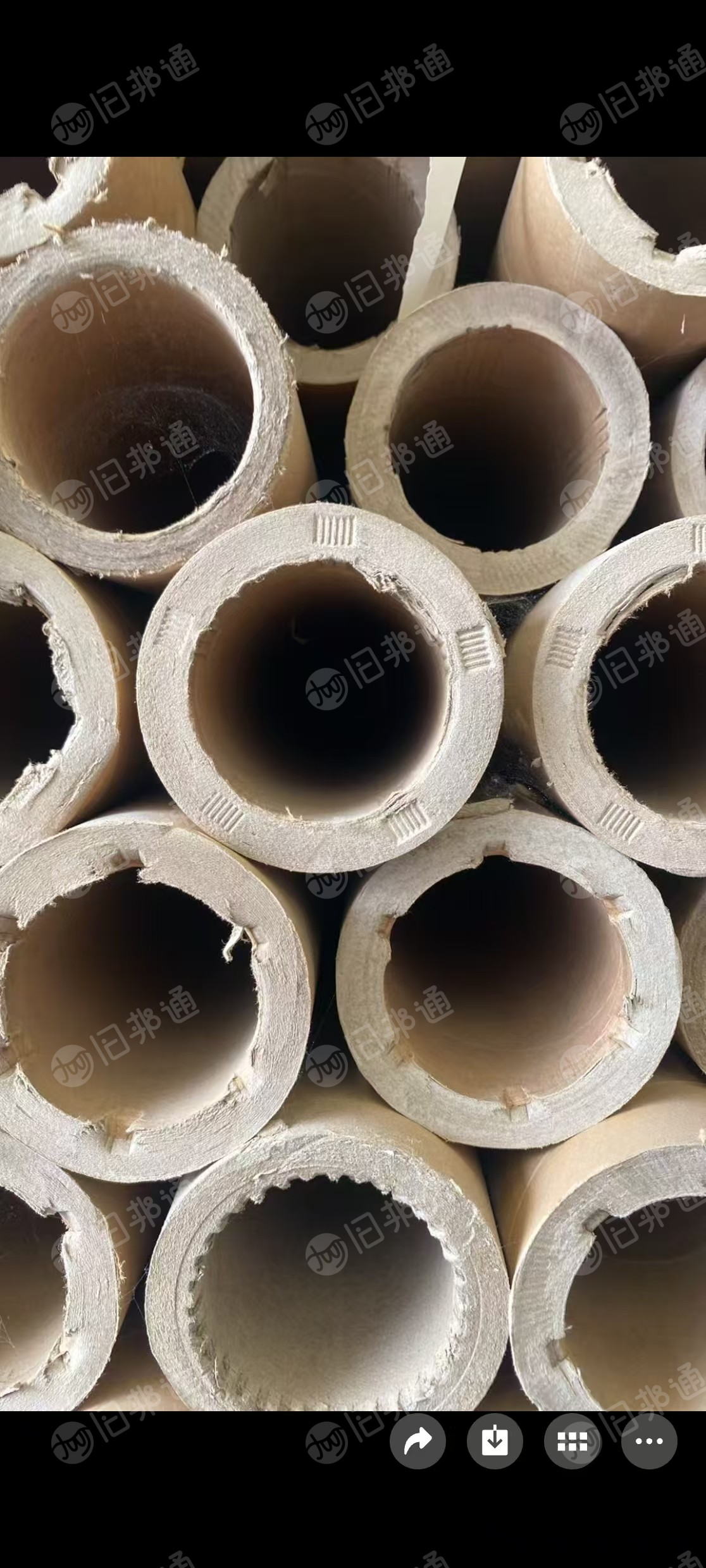 出售可再利用纸管，内径7.2cm，厚度1.5cm，长度77-88cm