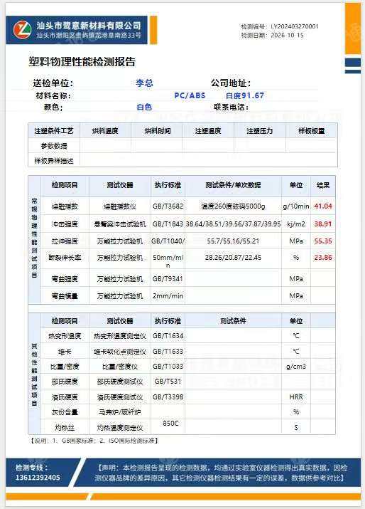 出售台化PC/ABS颗粒，YAC2300 白色改性颗粒 现货100吨