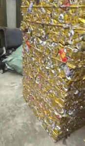 出售红牛罐压块