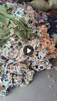 大块布头，双面毛毯料，大量出售