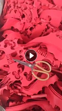 无纺布厂家长期大量出售红色涤纶针刺无纺布边角料