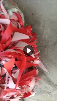 PVC箱包革边料,月供100多吨,吹毛破碎好用