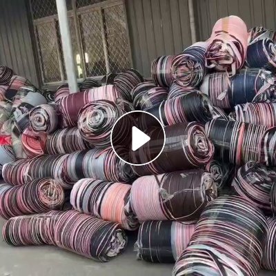 PVC人造革卷料，专供做防护网编绳用