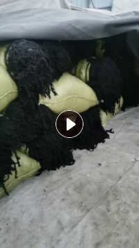 全黑粗麻花丝一车出售
