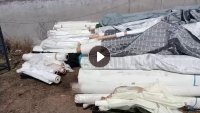 出售杂款化纤废布卷布5吨，可做泡料