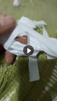 漂白梭织涤纶造粒布，白色涤纶废布，出售