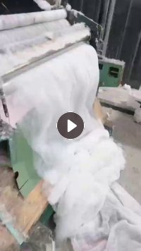 长期大量出售白色毛衣料开松棉，毛衣开松棉，适用于土工布，床盖，夹心棉