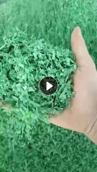 出售绿色打包带破碎料，现货13米一挂车