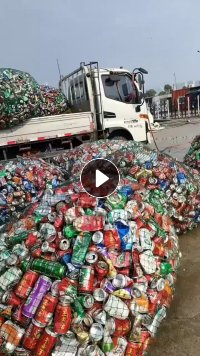 长期出售铝易拉罐压块