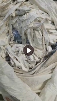 出售涤纶废布，白色，现货八吨