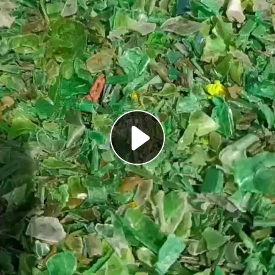 出售PET打包带绿片混合料，绿色PET破碎料
